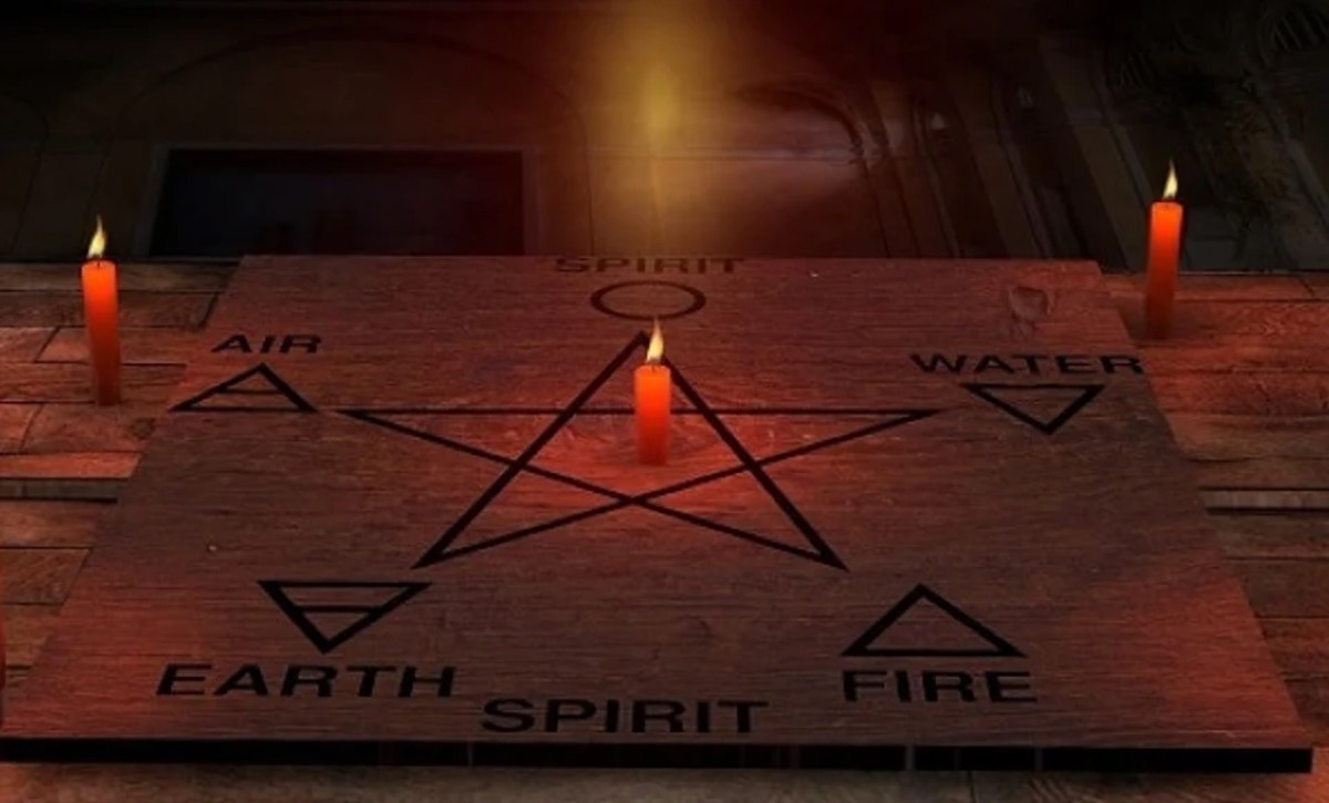 Opętania, pentagram