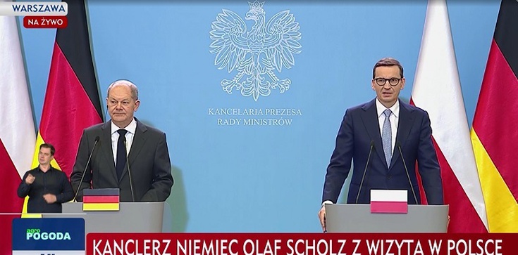 Premier po spotkaniu z Scholzem: Chcemy zażegnać kwestie sporne jak najszybciej - zdjęcie