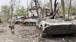 Bitwa pod Biłohiriwką. Rosjanie zostawili po sobie cmentarzysko czołgów  - miniaturka