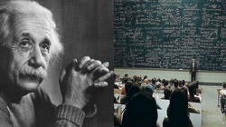 Dialog Einsteina (?) z niewierzącym profesorem  - miniaturka