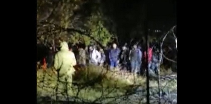 [WIDEO] Atak 50 agresywnych migrantów na polską granicę wspierany przez białoruskie służby - zdjęcie