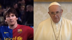 Wyjątkowa wymiana koszulek między Papieżem i Messim - miniaturka