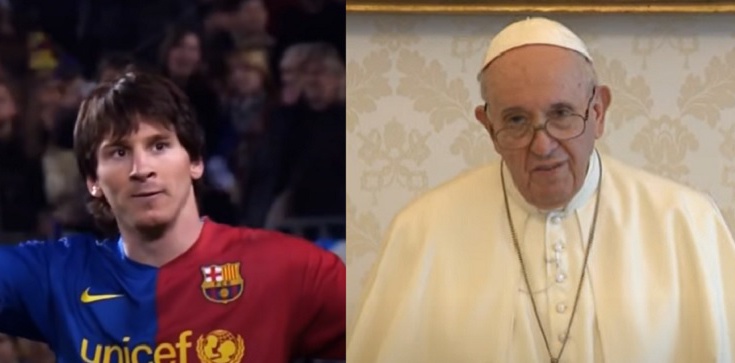 Wyjątkowa wymiana koszulek między Papieżem i Messim - zdjęcie