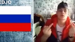 [WIDEO] Wstrząsający materiał. Tak młodzi Rosjanie reagują na widok Ukraińca oraz ukraińskiej flagi - miniaturka