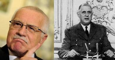 Vaclav Klaus i Charles de Gaulle