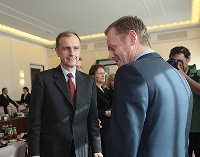 Bogdan Klich i Donald Tusk.