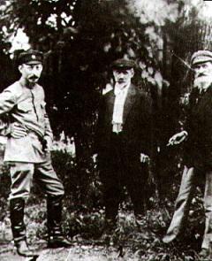 Członkowie Tymczasowego Komitetu Rewolucyjnego Polski Feliks Dzierżyński, Feliks Kon, Julian Marchlewski