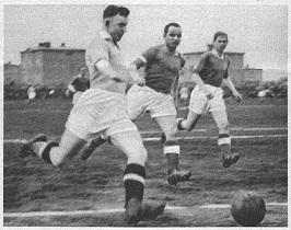 Wilimowski (z lewej) w barwach Ruchu