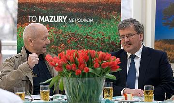 Jacek Pałkiewicz z Prezydentem RP