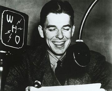 Reagan jako radiowy spiker