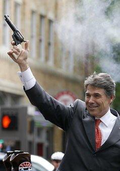 Rick Perry z gnatem na kojoty.
